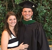 Alumnus Vince Russell '15 at PCOM PA graduation